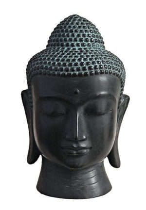 bronze buddha head urn liter ug