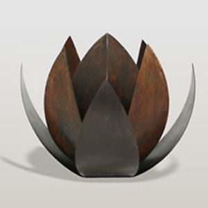 urne de lotus en bronze