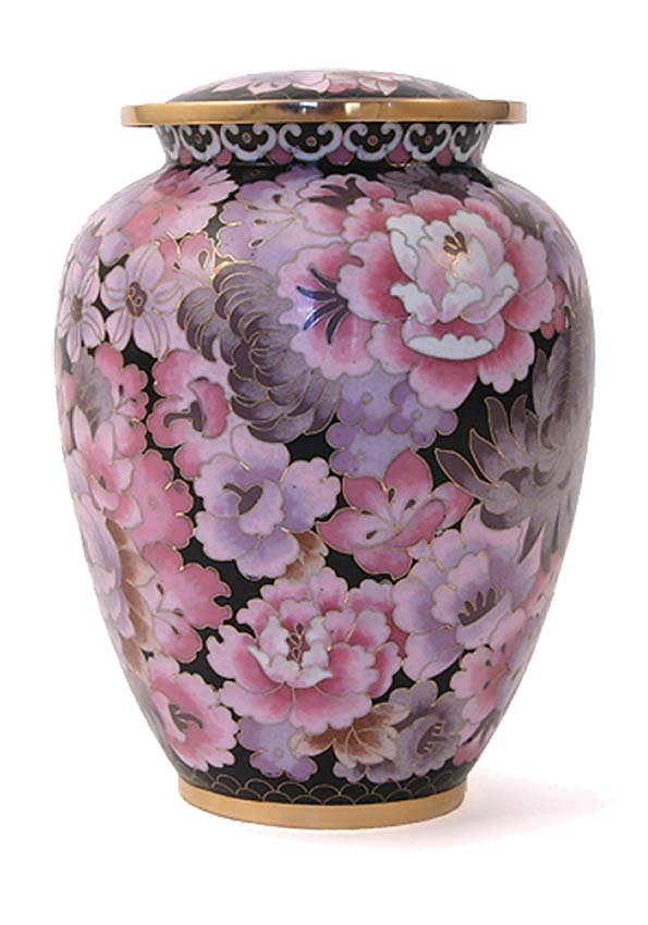 urna cloisonné rubor floral élite