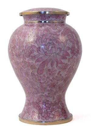 cloisonne urn etienne rose litro tb cl