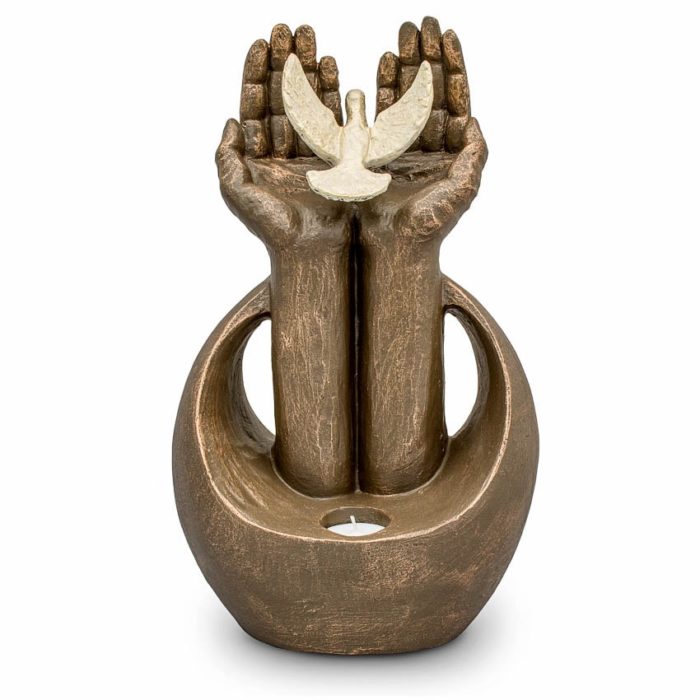 keramikos meno urna apšviesta begalinės laisvės litras UGKB