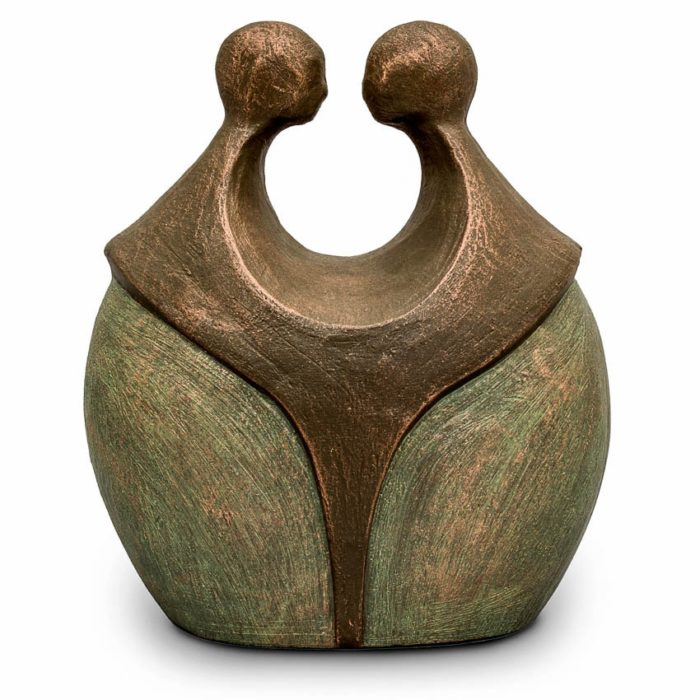urna de arte em cerâmica para sempre juntos litro UGKB