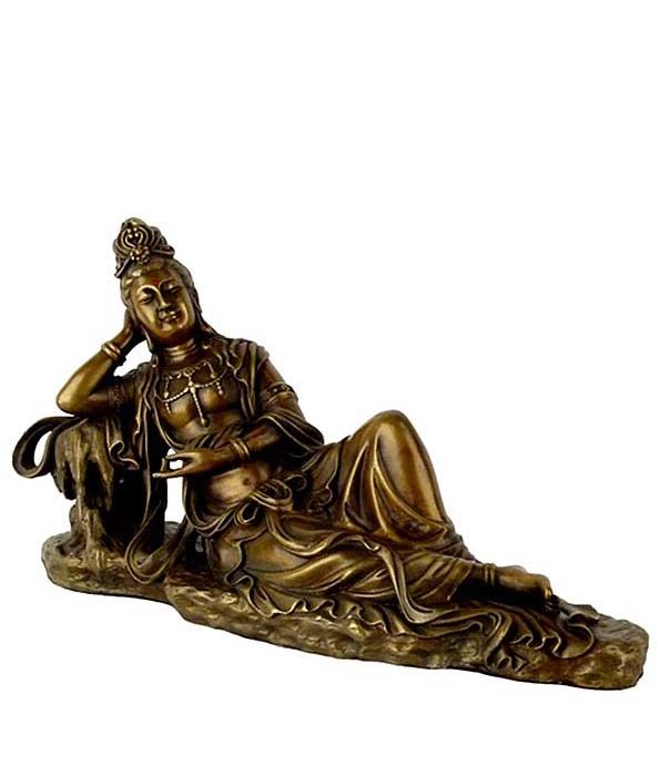 kleng chinesesch weiblech Buddha Urn kwan Yin