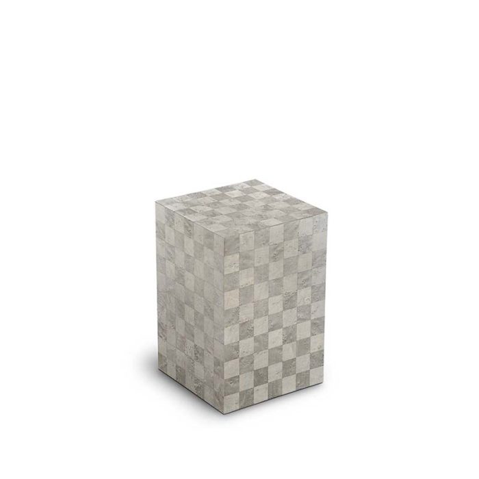 small rectangular urn memoria quartzo