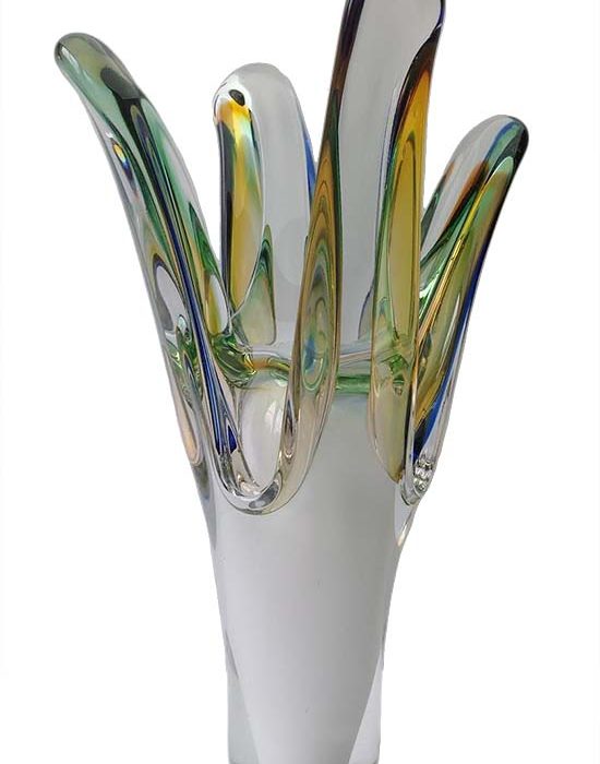 crystal glass d crown urn
