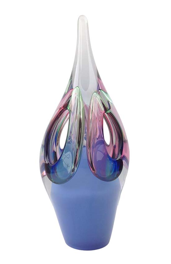 cristal verre d symphony bleu urne
