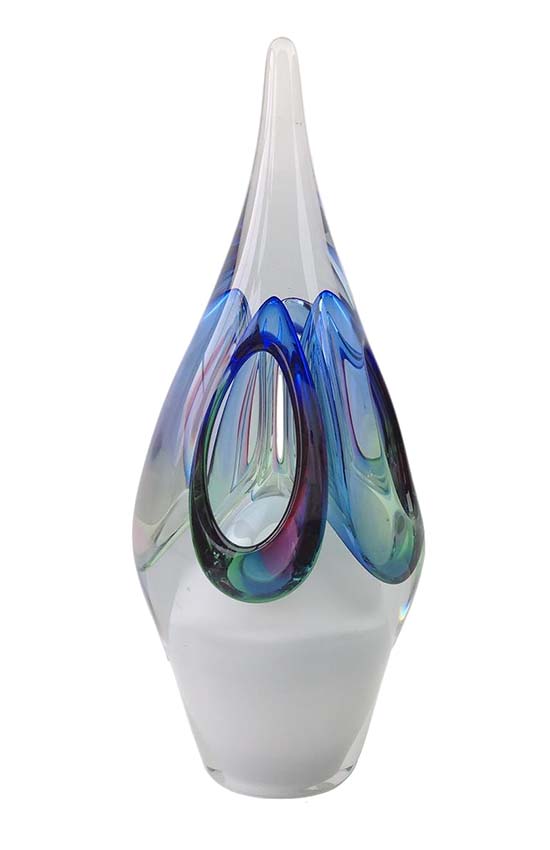 crystal glass d symphony white urn