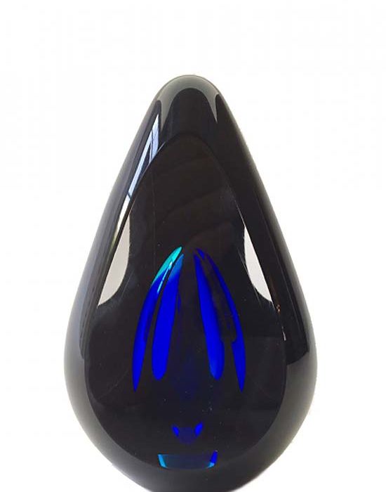 cristal verre petit d urne or premium diamant noir