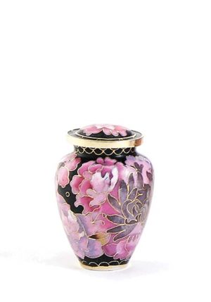 blush floral elite cloisonne mini urna