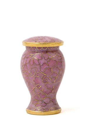 mini urna cloisonne rosa etienne