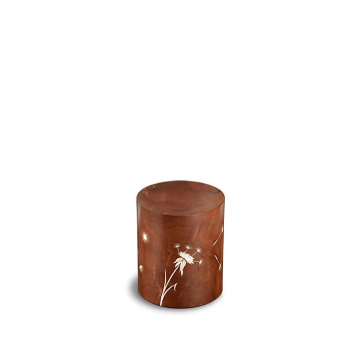 mini urna rectangular venezia denti leone marone