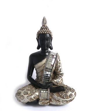 mini urnă buddha de meditație thailandeză