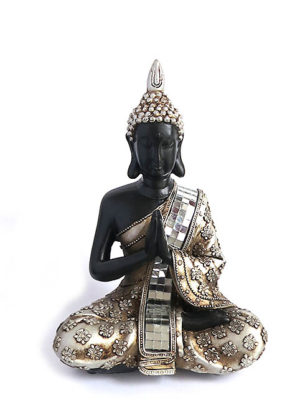 thai namaste mudra buddha mini urne