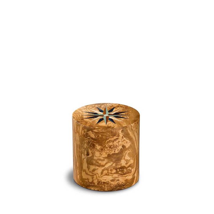 cylinder mini urn pisa wind rose olivo