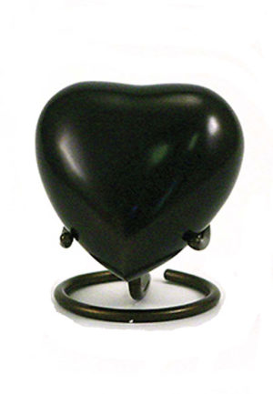antik bronz szív urna