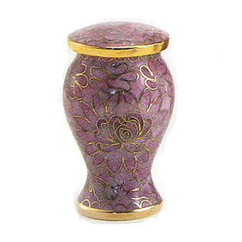 etienne rose cloisonne mini urna för husdjur