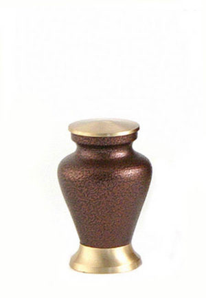 Vintage medená mini urna Glenwood
