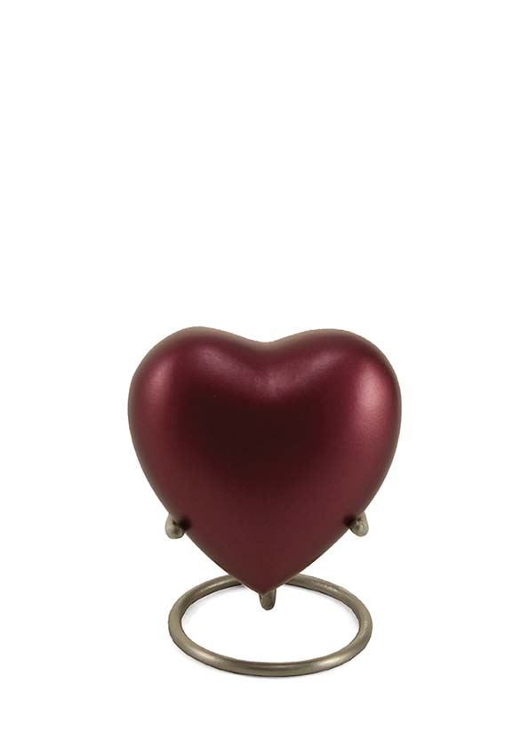 greek magenta heart urn