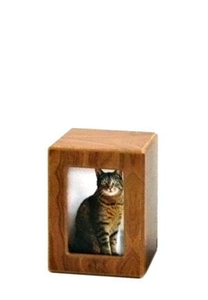 drevená foto zvieracia urna