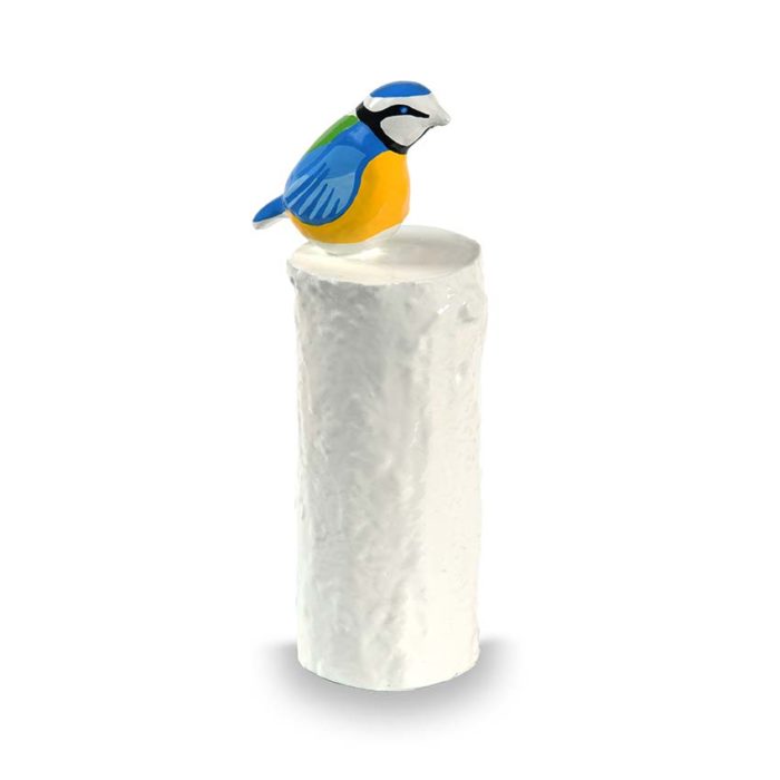 gyanta mini pet urna kék cinege