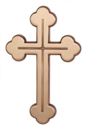 Ταφικός σταυρός από ορείχαλκο Κ