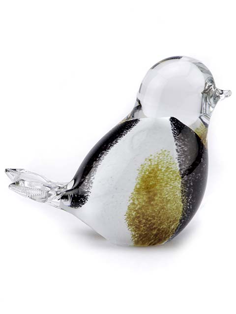 Mini urna para mascotas con forma de pájaro y gafas de cristal 3D (0,03 litros) Urnas para mascotas