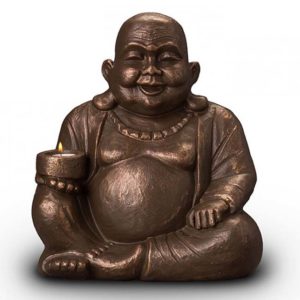 lighted buddha duo art urn