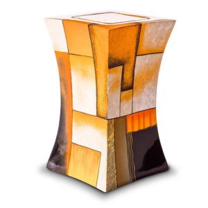 large diabolo glass fiber urn