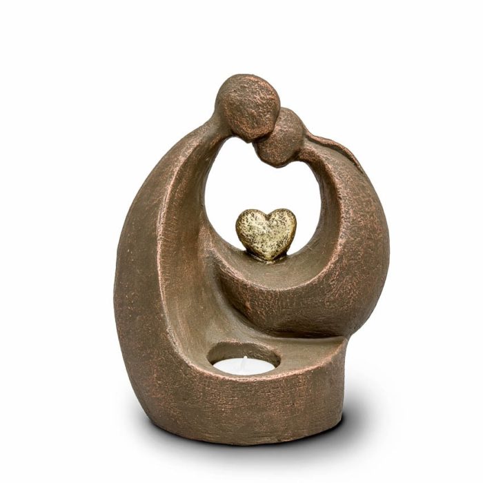 ceramic type urn comfort with heart