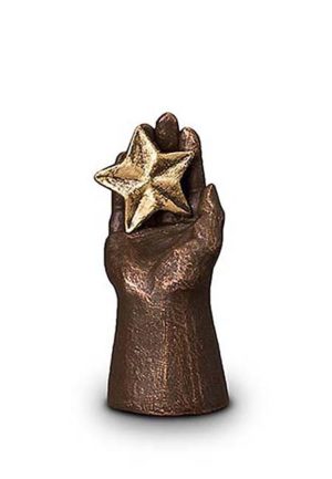 keramická mini umelecká urnová hviezda