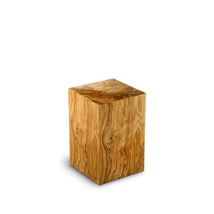 small rectangular urn memoria olivo
