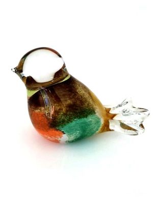verre cristal D mini urne oiseau