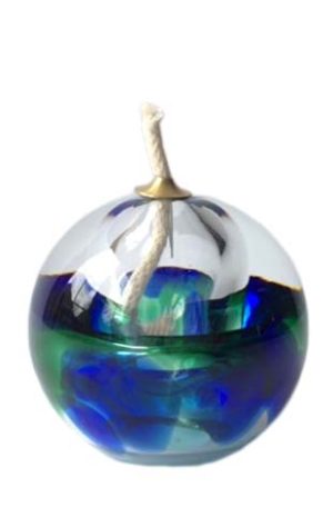 mini urne Dolllampe en verre de cristal