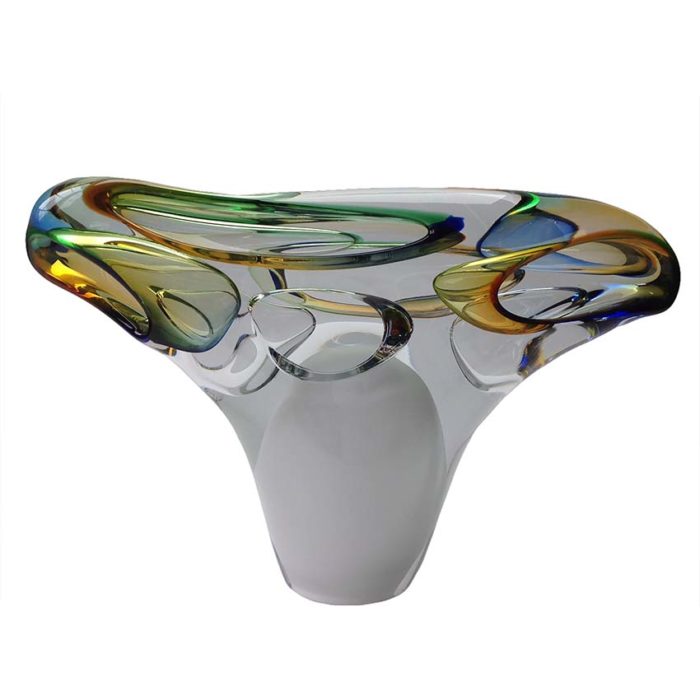crystal glass d earth urn