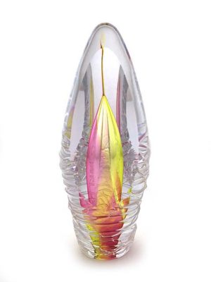 crystal glass d urn premium rose yellow purple