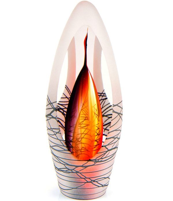 kristallglaser d urne premium spirit rot