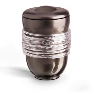 premium bohemiskt kristallglas urna liter gub