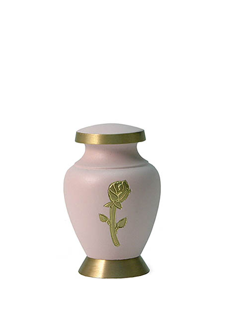 aria rose mini urn
