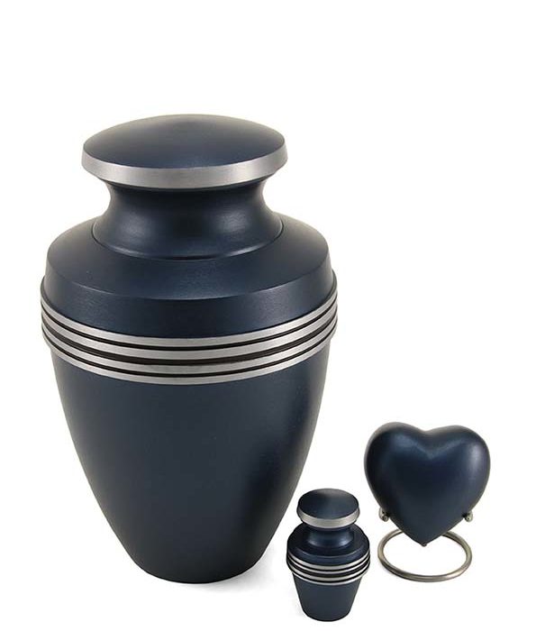 mini urne bleu grec