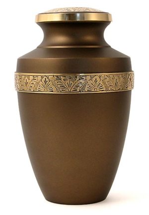 didelė graikiška kaimiška bronzinė urna