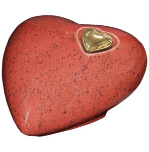 grande urna a cuore in ceramica