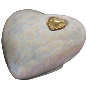 duża ceramiczna urna z sercem