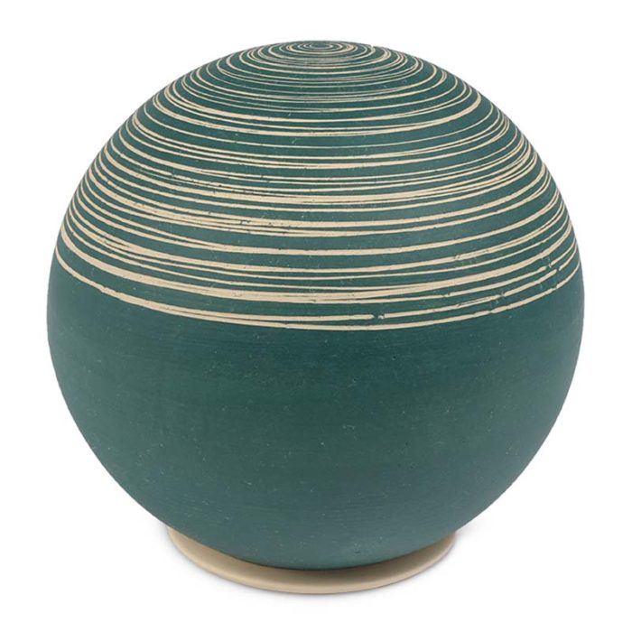 large ceramic ball urn liter remaining