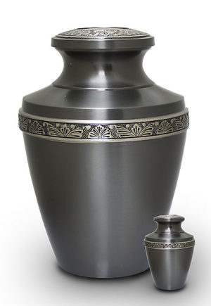 large brass urn