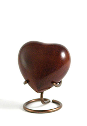 calico heart urn