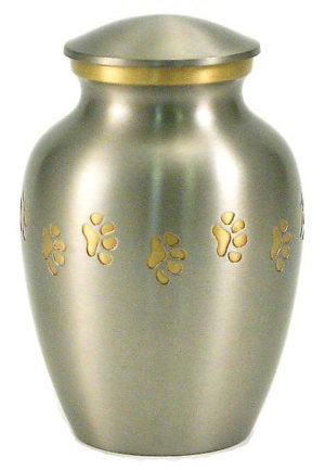 classic pewter brass pet urn