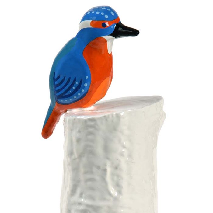 resin mini pet urn kingfisher
