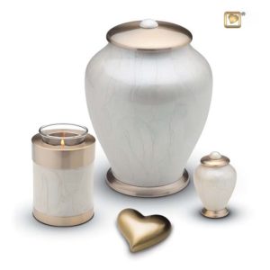 brass simplicity urn value set