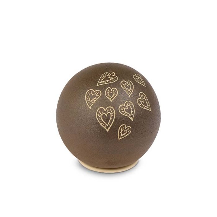 mini urna de bola de cerâmica