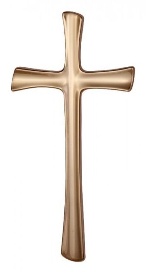 Náhrobný kríž vyrobený z mosadze K